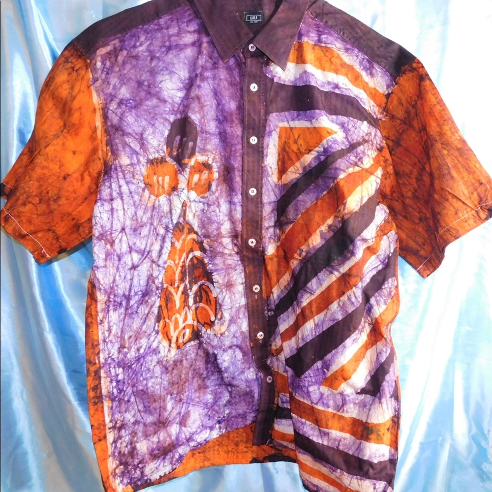 Dye Button Down Shirt